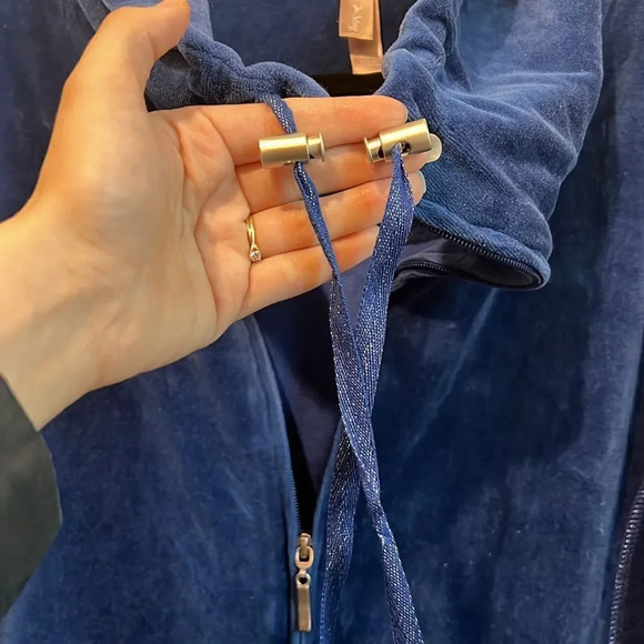 White Stag Velour Tracksuit Jacket XXL Blue Full Zip - Picture 7 of 8